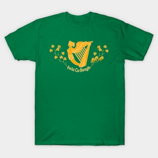 Ireland Forever - Erin Go Bragh Harp Shamrocks T-Shirt